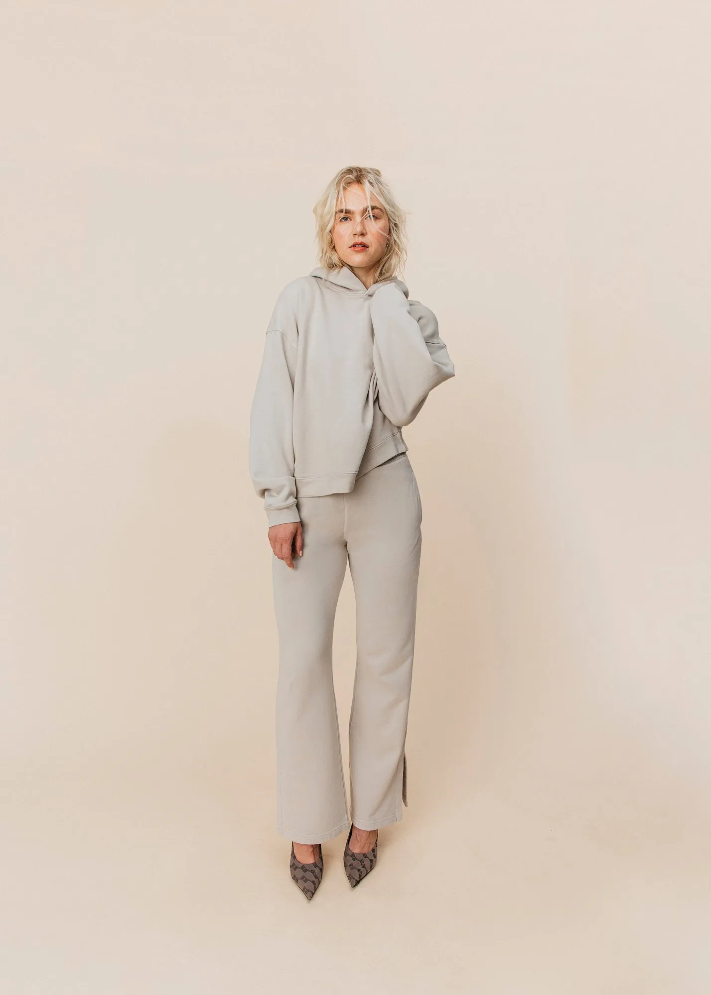 Flare Pant in Stone
