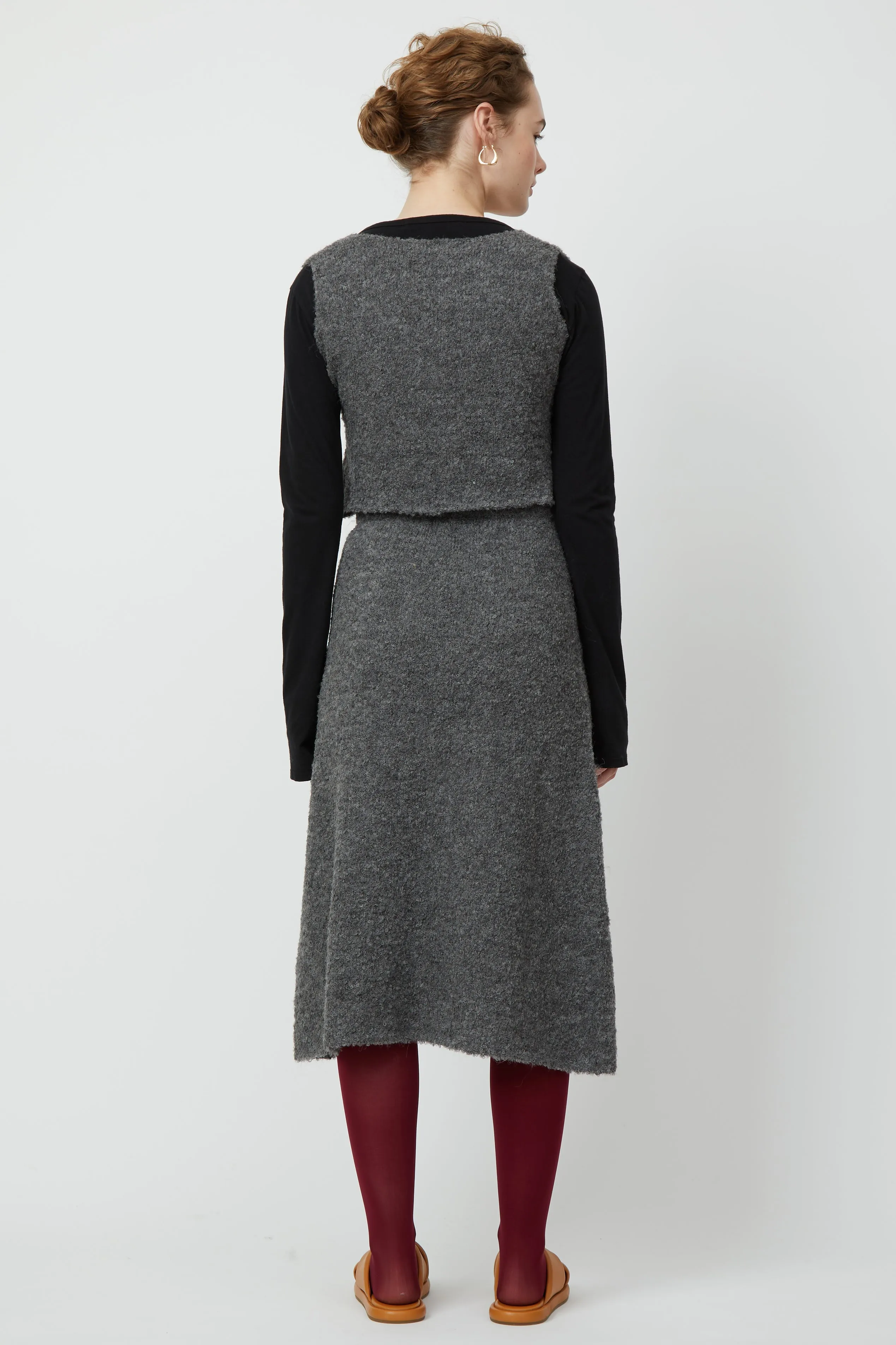 FLARE SKIRT IN BOUCLE ALPACA
