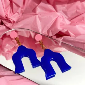 Flourish Chain Dangles - Blue