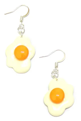 Fried Egg Dangle Earrings