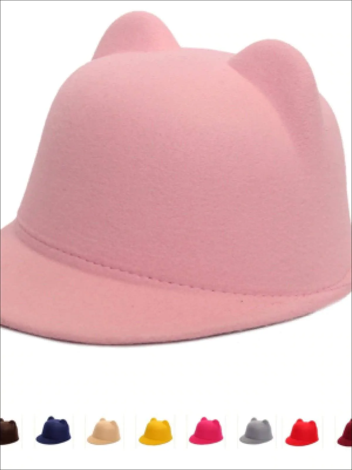 Girls Cat Ear Wool Hat