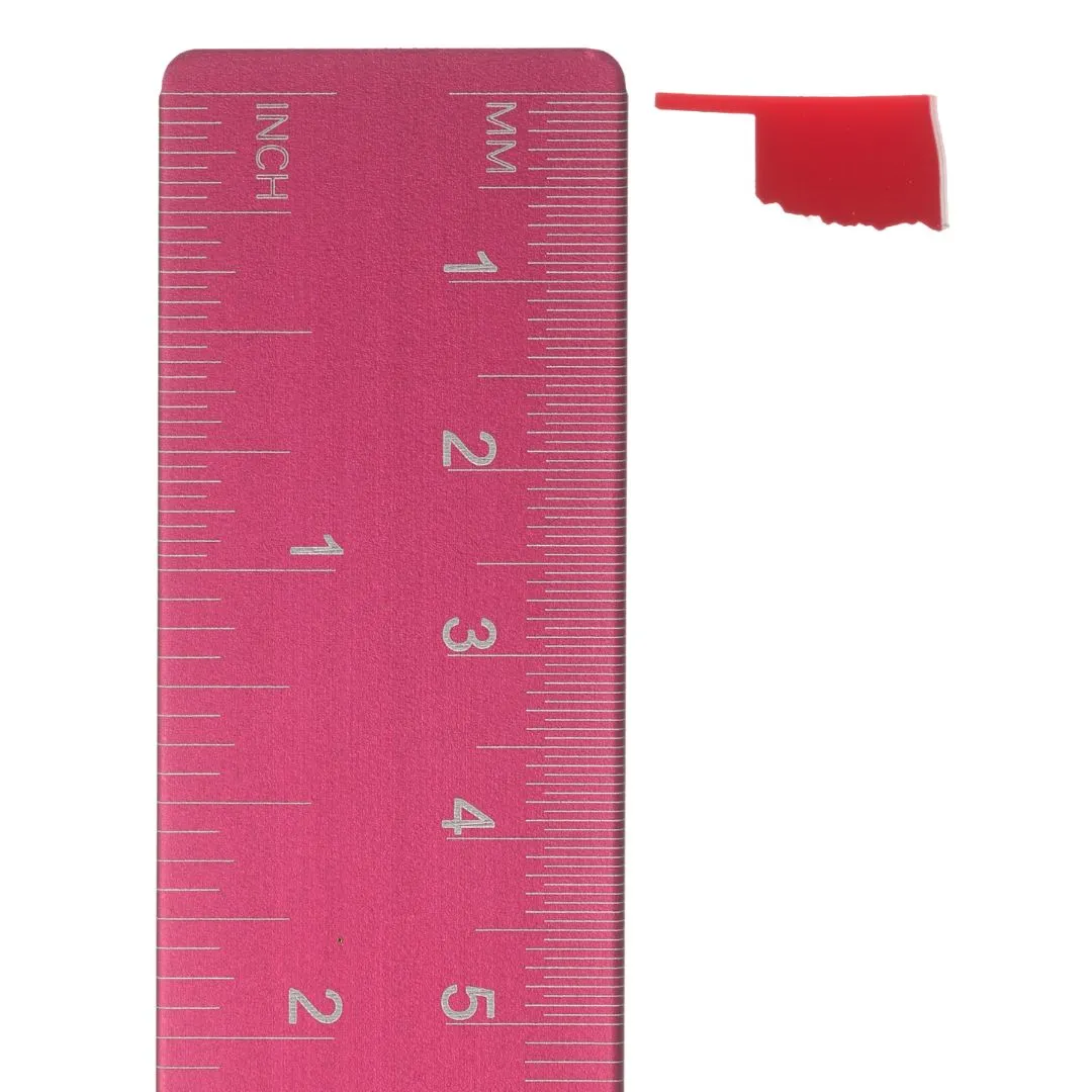 Glossy Oklahoma Studs Hypoallergenic Earrings for Sensitive Ears Made with Plastic Posts