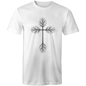 Growing Cross Mens T-Shirt