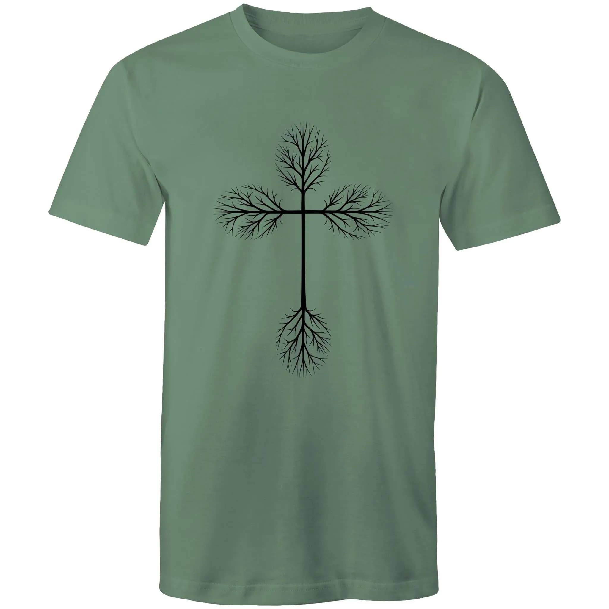 Growing Cross Mens T-Shirt