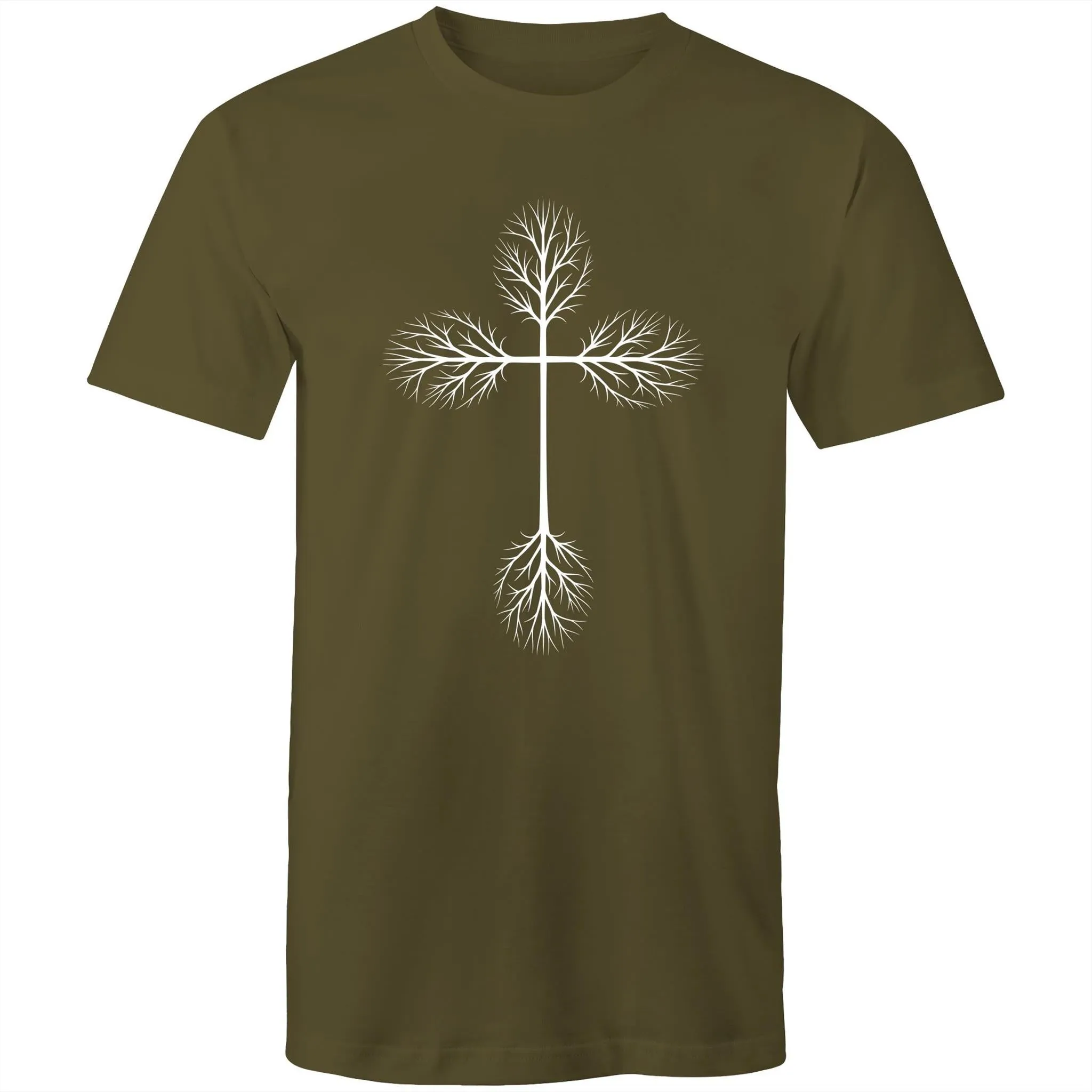 Growing Cross Mens T-Shirt