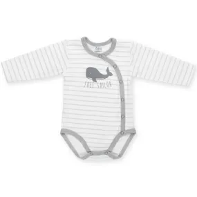 Happy Kids Long Sleeve Wrap Bodysuit Whale