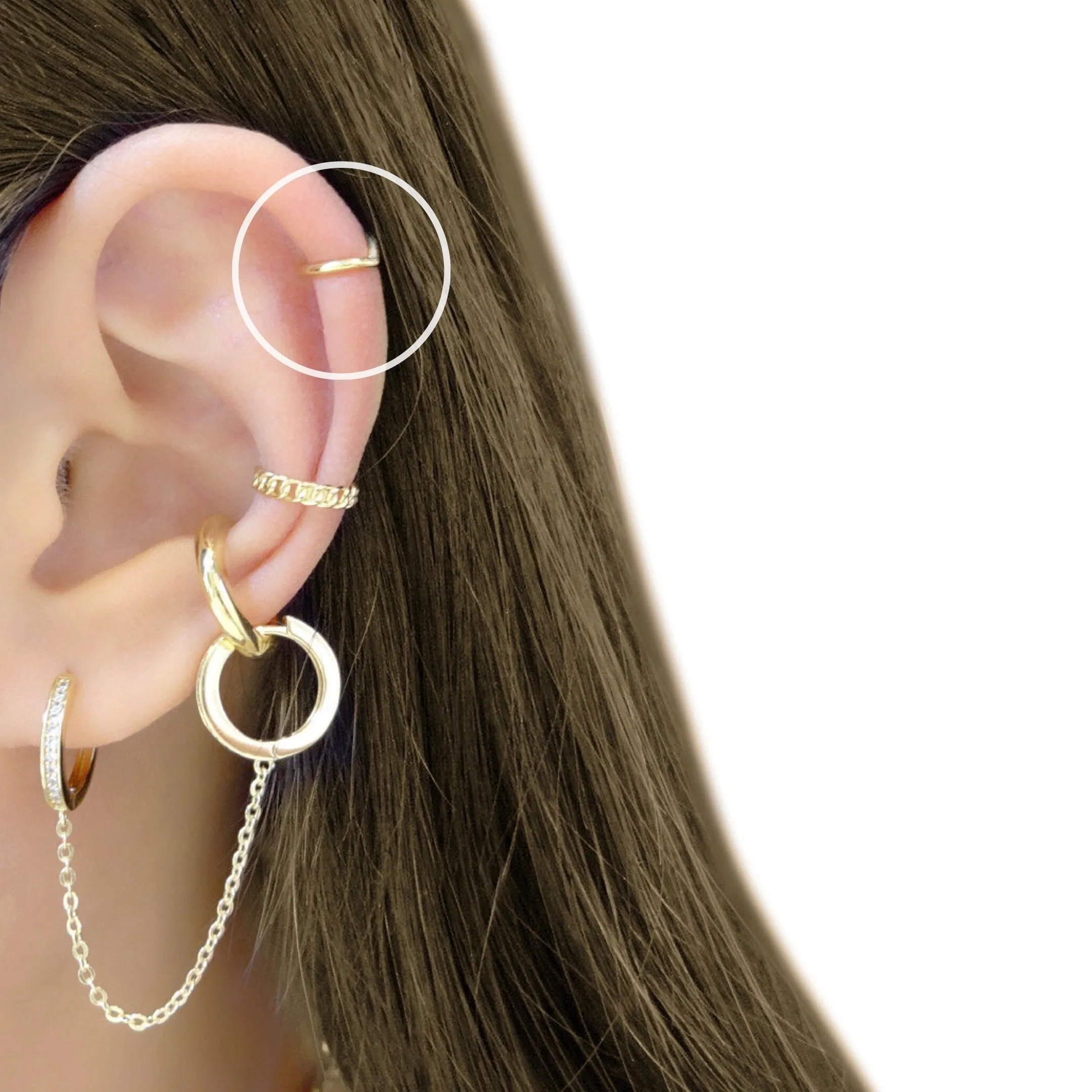 Helix Tiny Chevron Ear Cuff
