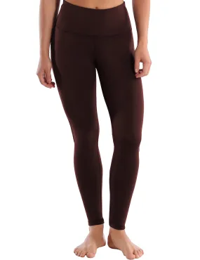 High Waist Side Line Yoga Pants mahoganymaroon_yoga