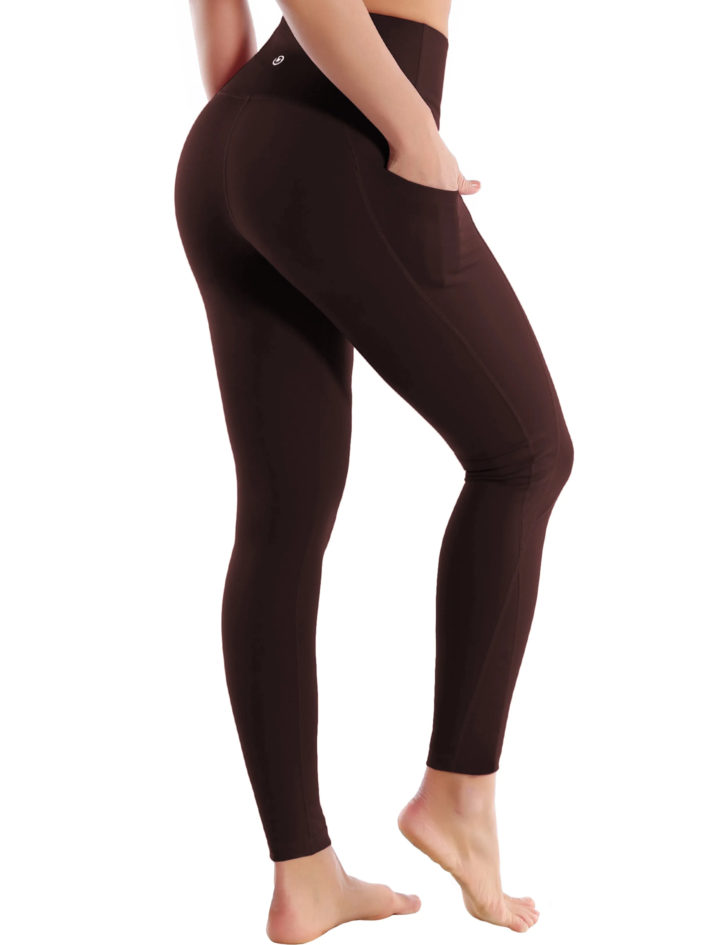 High Waist Side Pockets Golf Pants mahoganymaroon_Golf