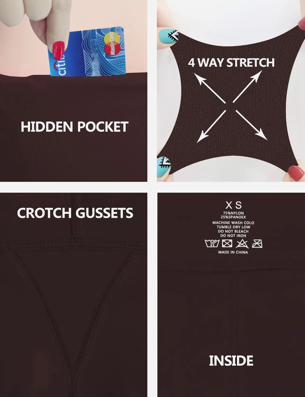 High Waist Side Pockets Golf Pants mahoganymaroon_Golf