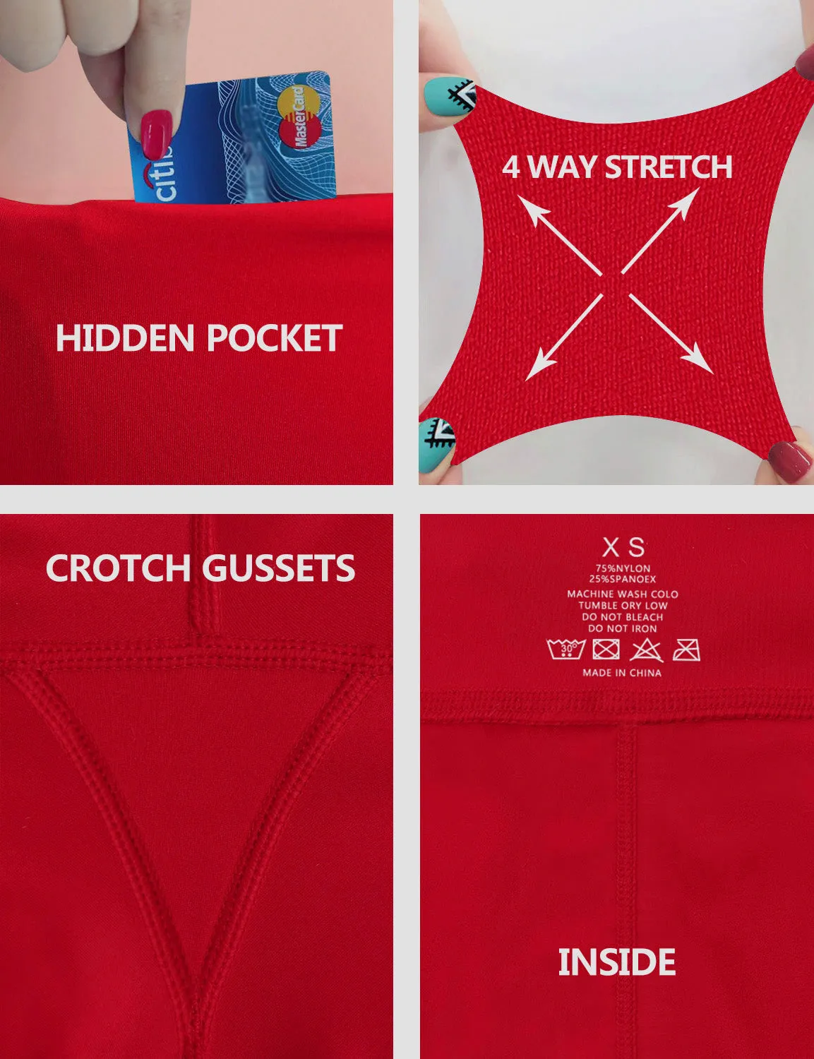 High Waist Side Pockets yogastudio Pants scarlet_yogastudio