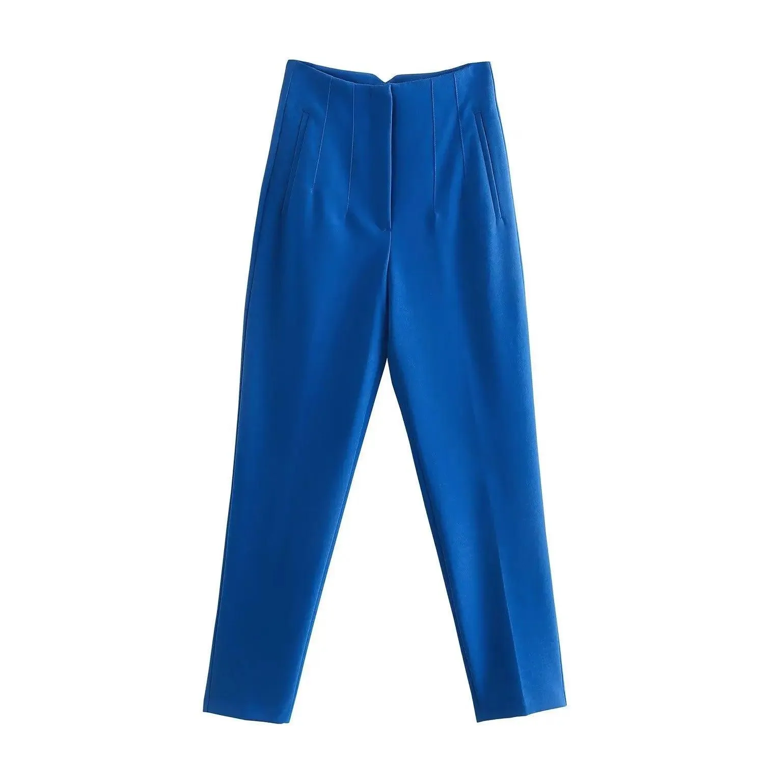 High Waist Slim Fit Cropped Pants: Stylish All-Season Wear