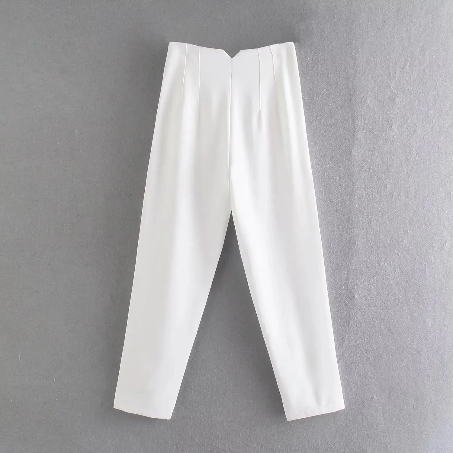 High Waist Slim Fit Cropped Pants: Stylish All-Season Wear