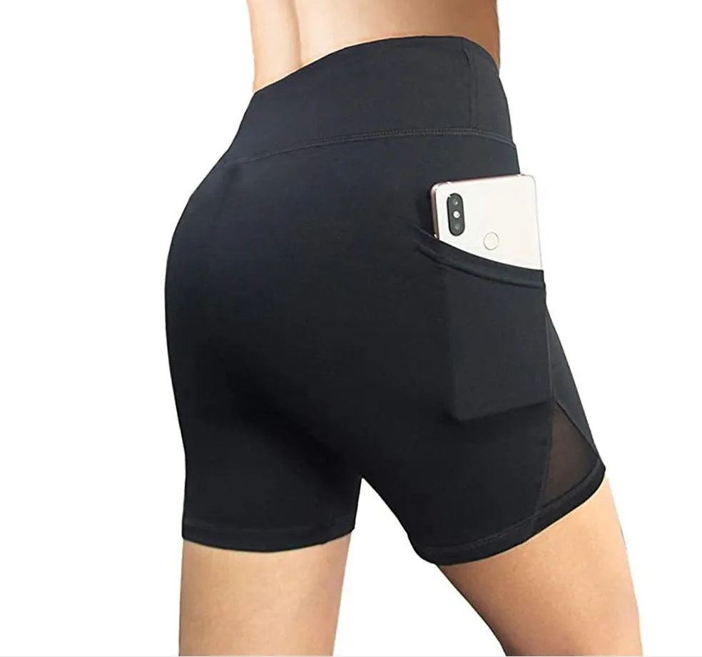 Hip Raise Yoga Women's High Waist Solid Color Tights Running Fitness Sports Pants