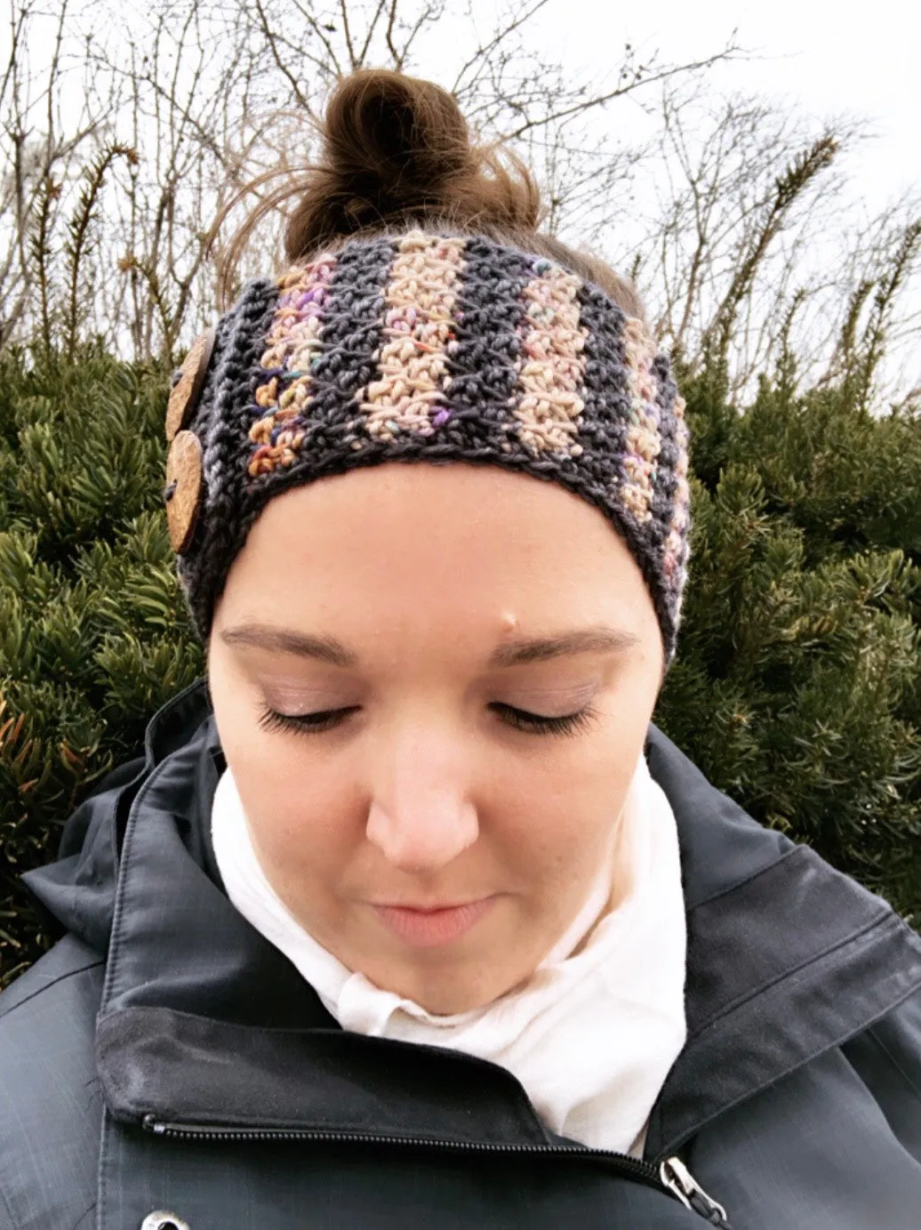 Honeycomb Tunisian Ear Warmer // Tunisian Crochet PDF Pattern