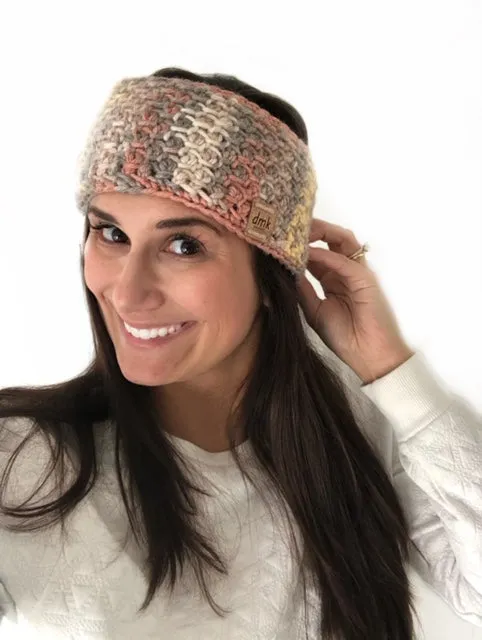 Honeycomb Tunisian Ear Warmer // Tunisian Crochet PDF Pattern