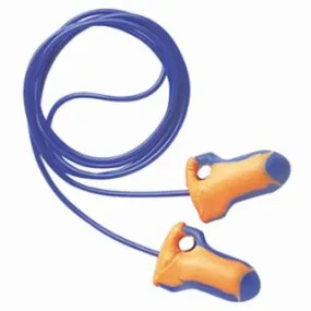 HOWARD LEIGHT BY HONEYWELL-  Laser Trak Detectable Earplugs, Foam, Blue/Orange, Corded