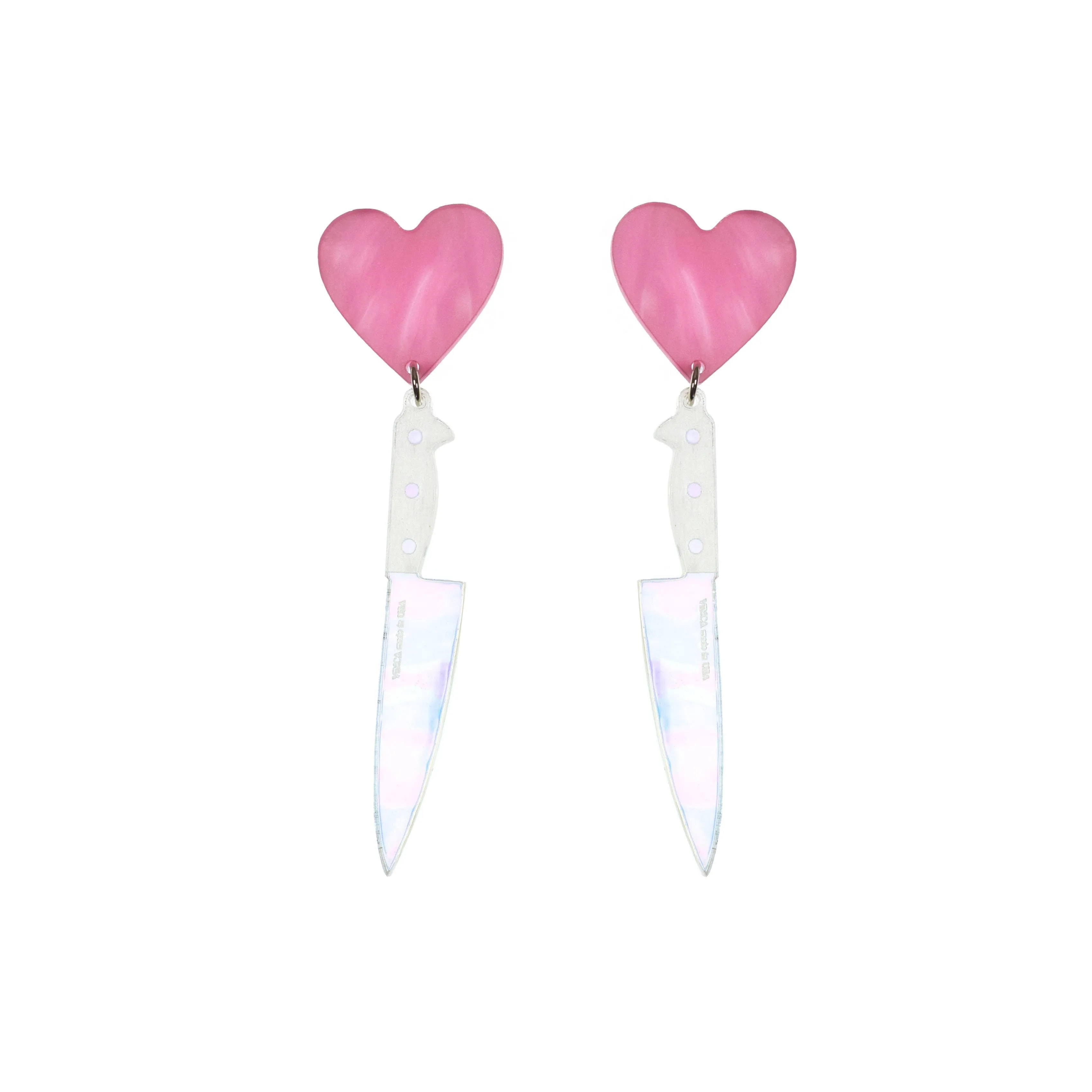 I Heart Knives Earrings by Vinca
