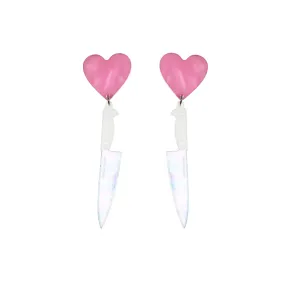 I Heart Knives Earrings by Vinca