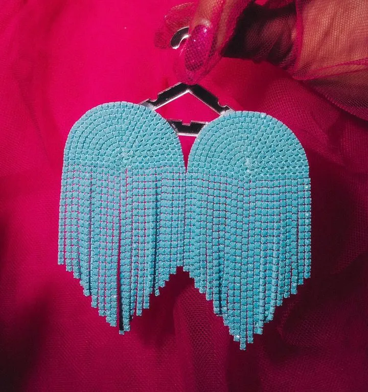 IN STOCK!! Jumbo Monochromatic Turquoise Earrings by Feed Me Gems