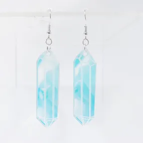 Iridescent Crystal Dangle Earrings