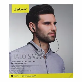 Jabra Halo Smart Series Wireless Neckband Stereo Earbud Headphones - Black