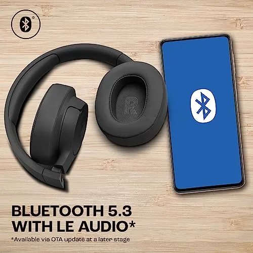 JBL Tune 770NC Wireless Over Ear ANC Headphones with Mic, Upto 70 Hrs Playtime, Speedcharge, Google Fast Pair, Dual Pairing, BT 5.3 LE Audio, Customize on Headphones App (Blue)
