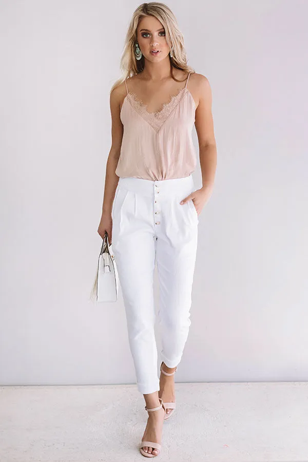 Jetting To France High Waist Trousers