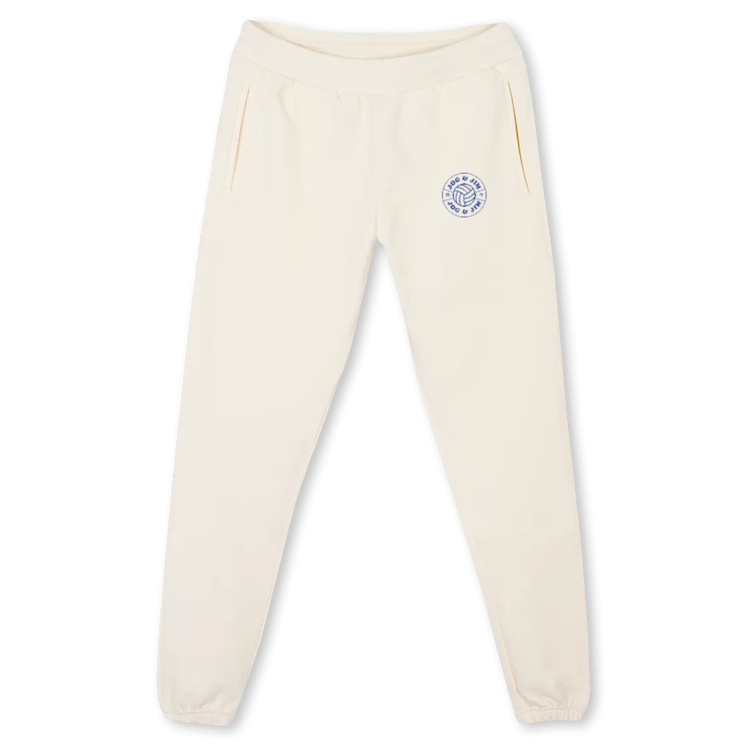 JOGGINGLOGOJJROND Cream Sweatpants.