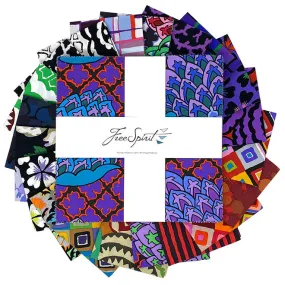 Kaffe Fassett Feb 2024 10" Charm Pack Dark