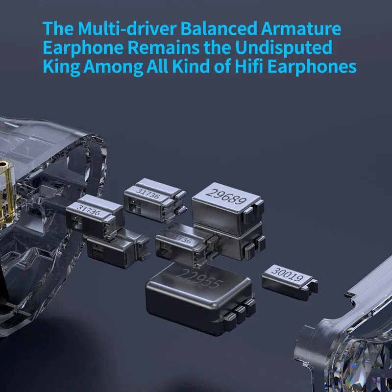 【KZ AS24 Pro】24BA Drivers In-Ear Monitor, Tunable HiFi IEM, Wired Earbuds High-end Earphones for Audiophile