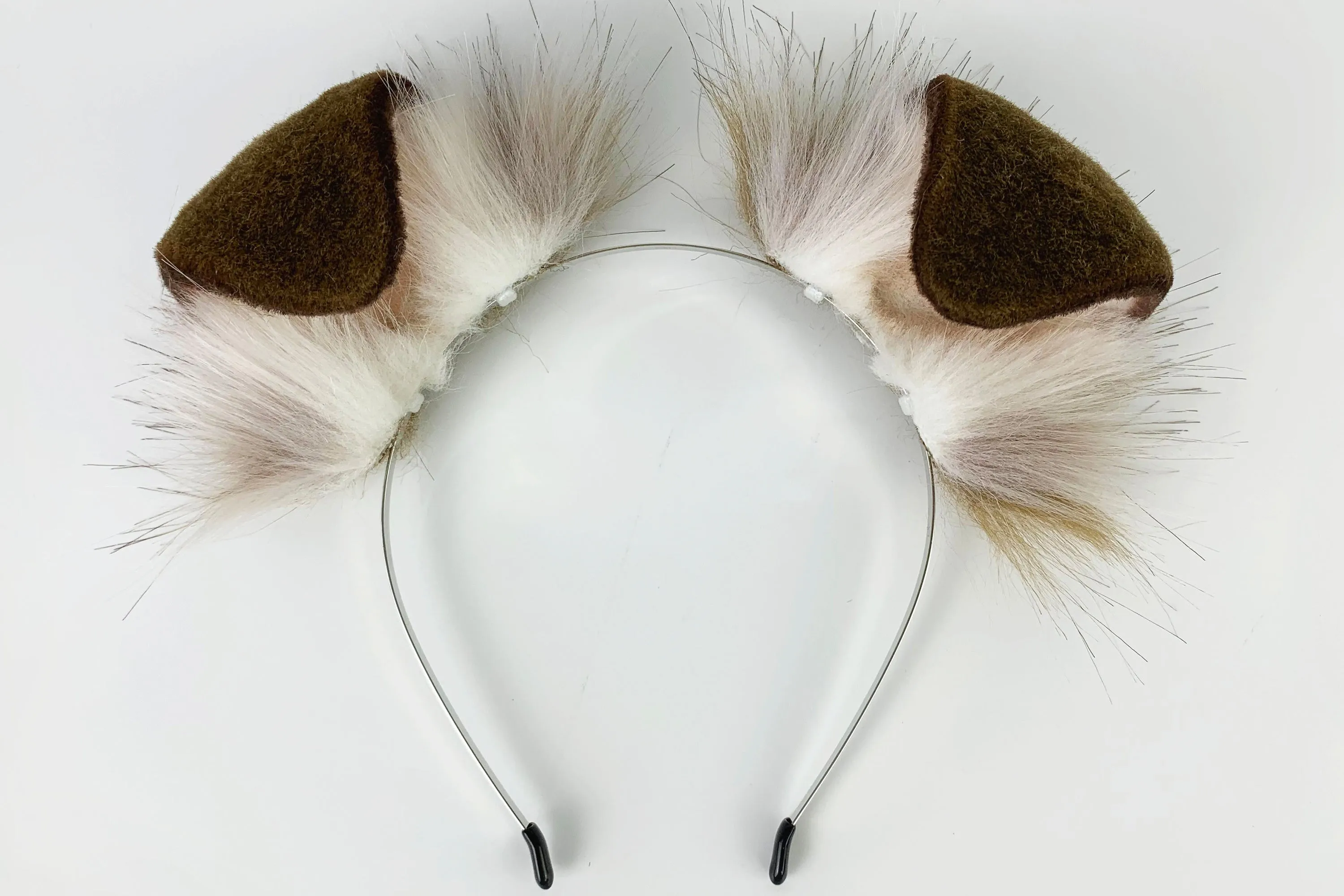 light coffee puppy ear and tail set Shepherd dog ear and tail plug set Shiba Inu dog ear and tail butt plug set cosplay petplay puppy mature