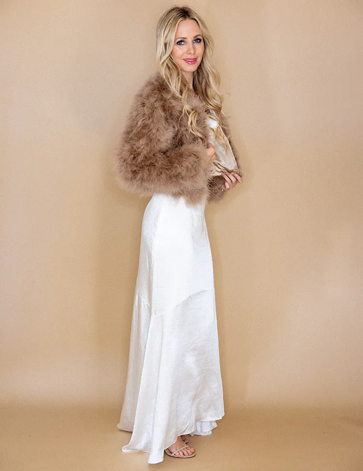 Lola - Crop Jacket in Toffee