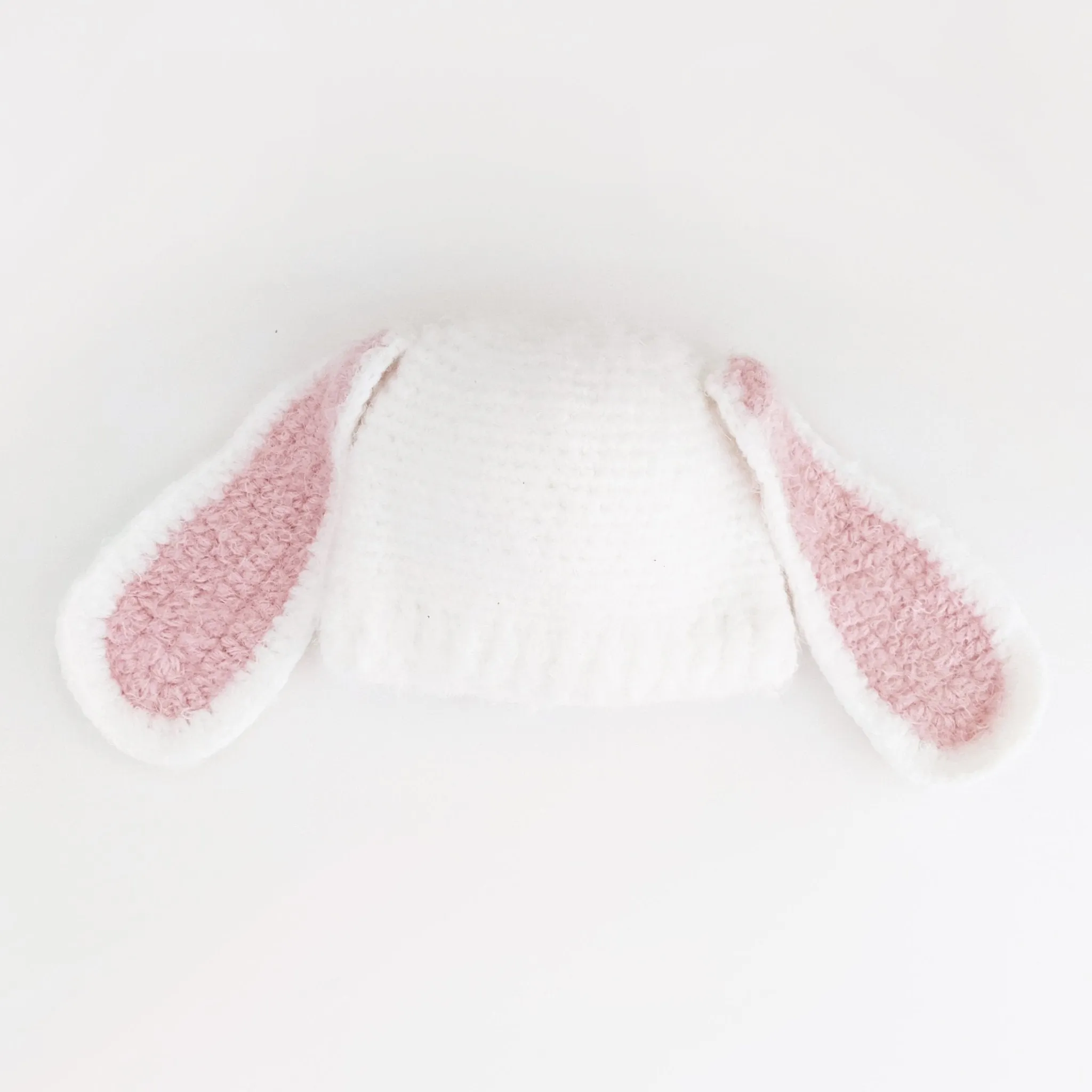 Lop Ear Bunny White Beanie Hat
