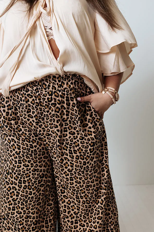 Love Glow High Waist Leopard Pants   Curves