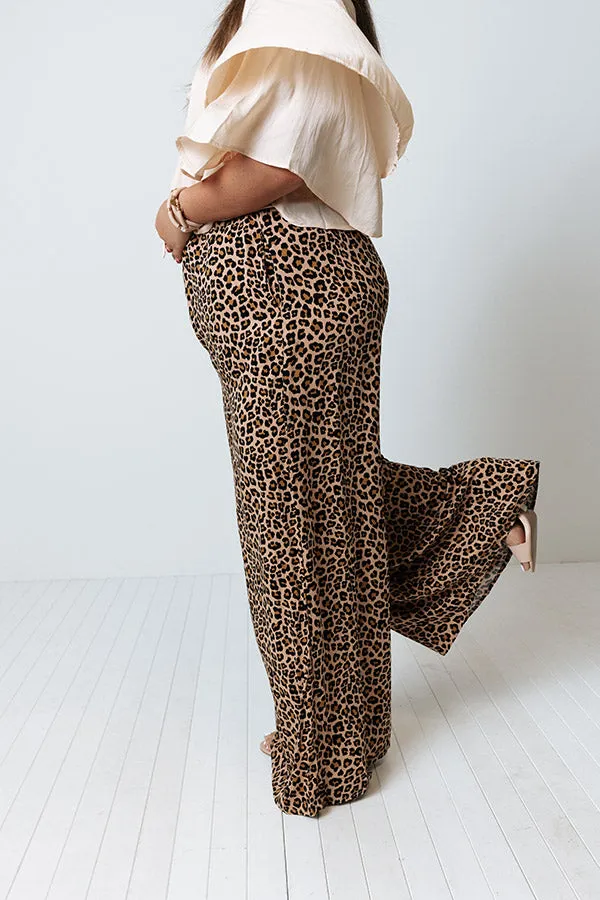 Love Glow High Waist Leopard Pants   Curves