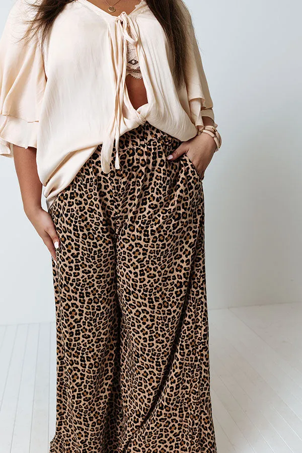 Love Glow High Waist Leopard Pants   Curves