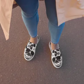 Manic Skull Women’s slip-on canvas shoes