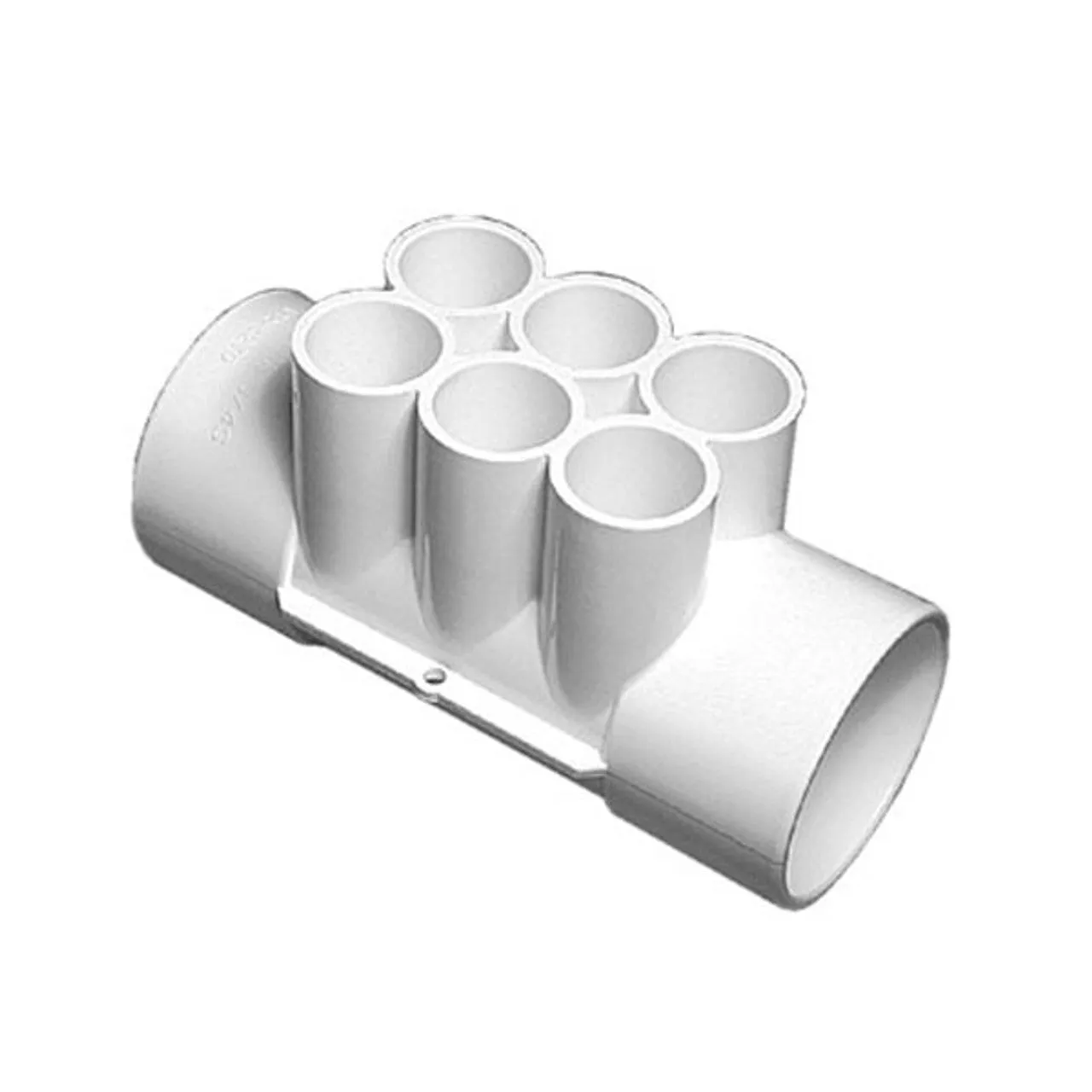 Manifold 2" Slip x 2" Slip x (6) 3/4" SB Ports PVC