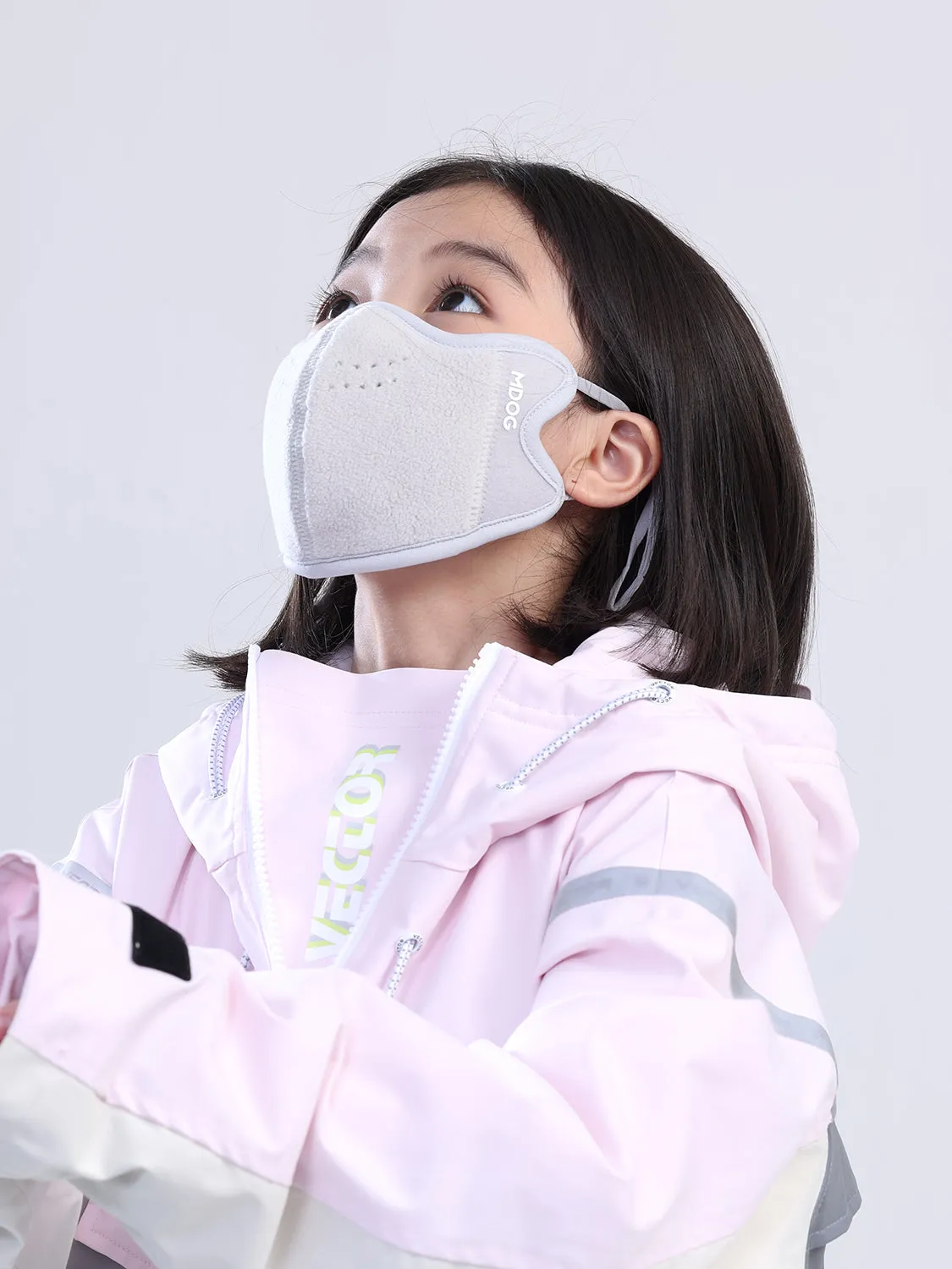 MDOG Kids Breathable Winter Windproof Lamb Wool Face Mask