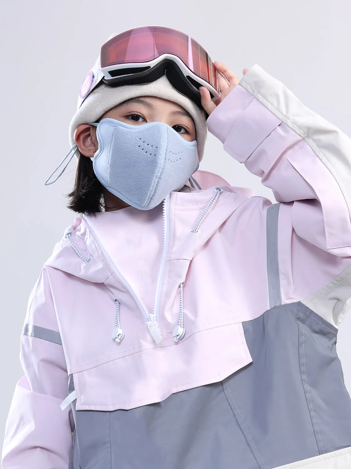 MDOG Kids Breathable Winter Windproof Lamb Wool Face Mask