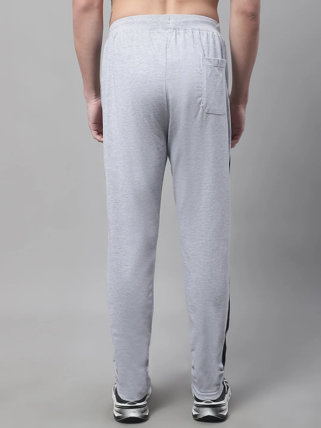 Men Grey Melange Track Pant