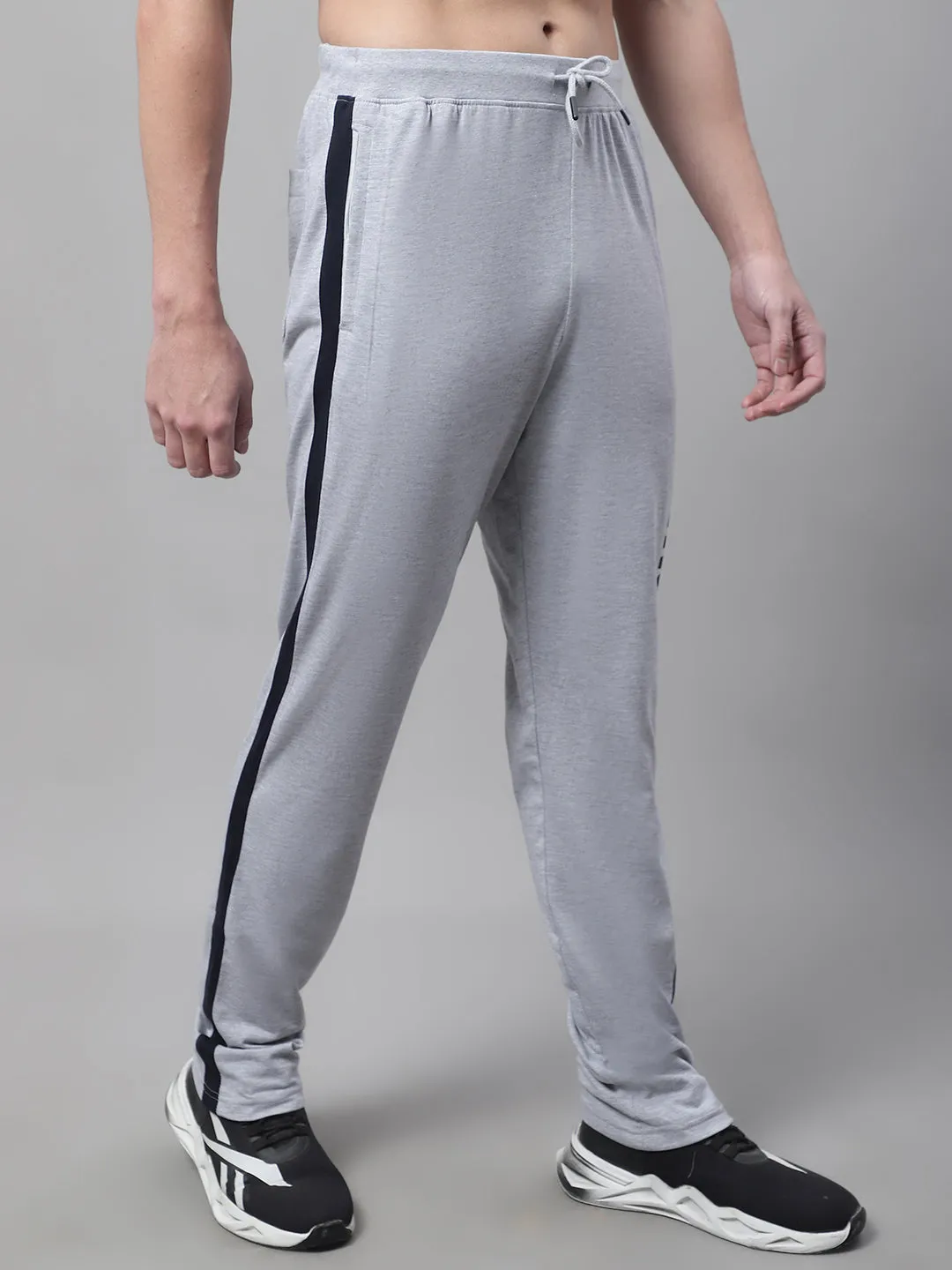 Men Grey Melange Track Pant