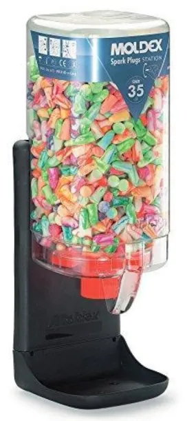 Moldex 78502 Spark Plug Ear Plug Dispenser With 500 Pairs Of Ear Plugs - M78502