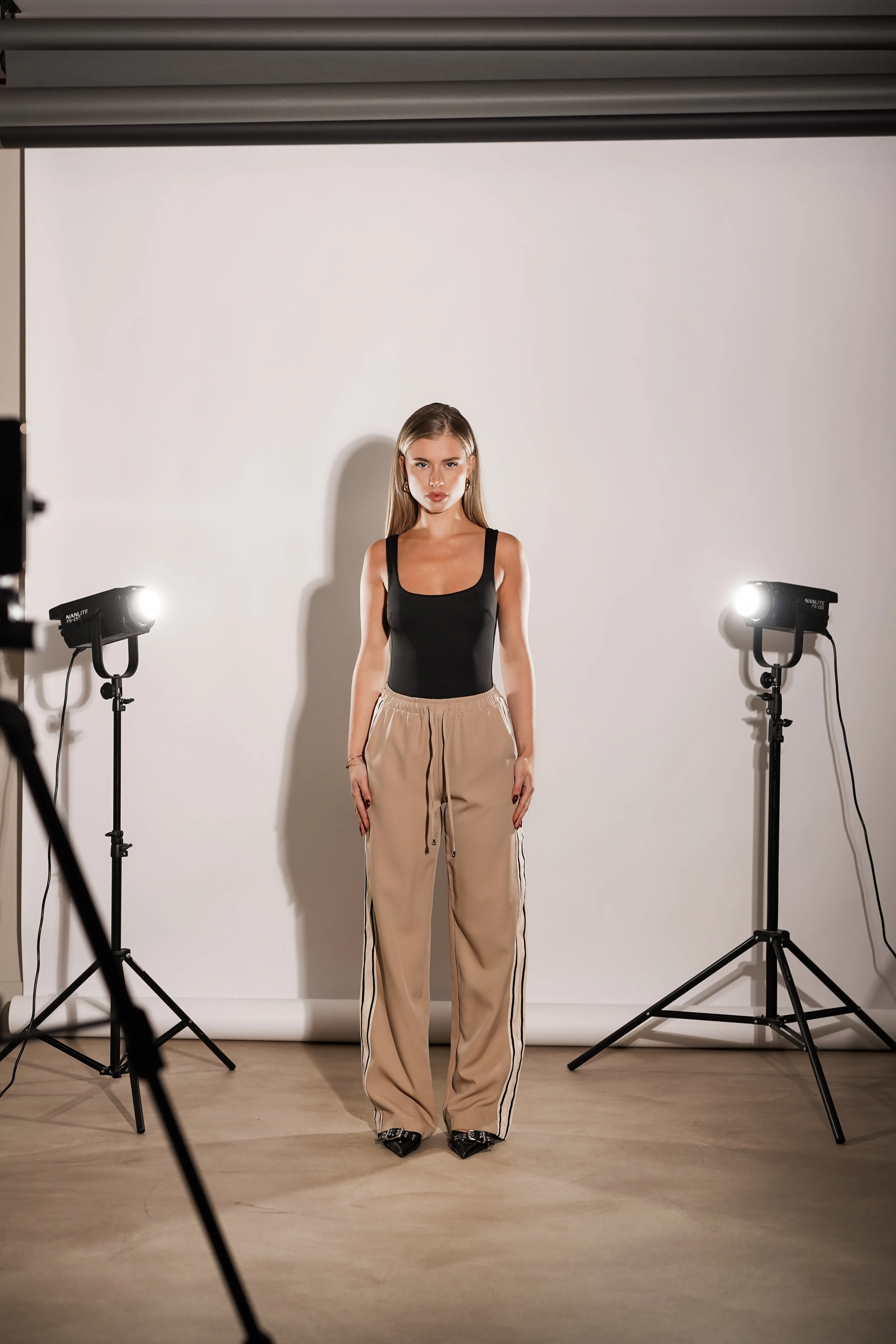 Mouwloze bodysuit seamless zwart -  Leila