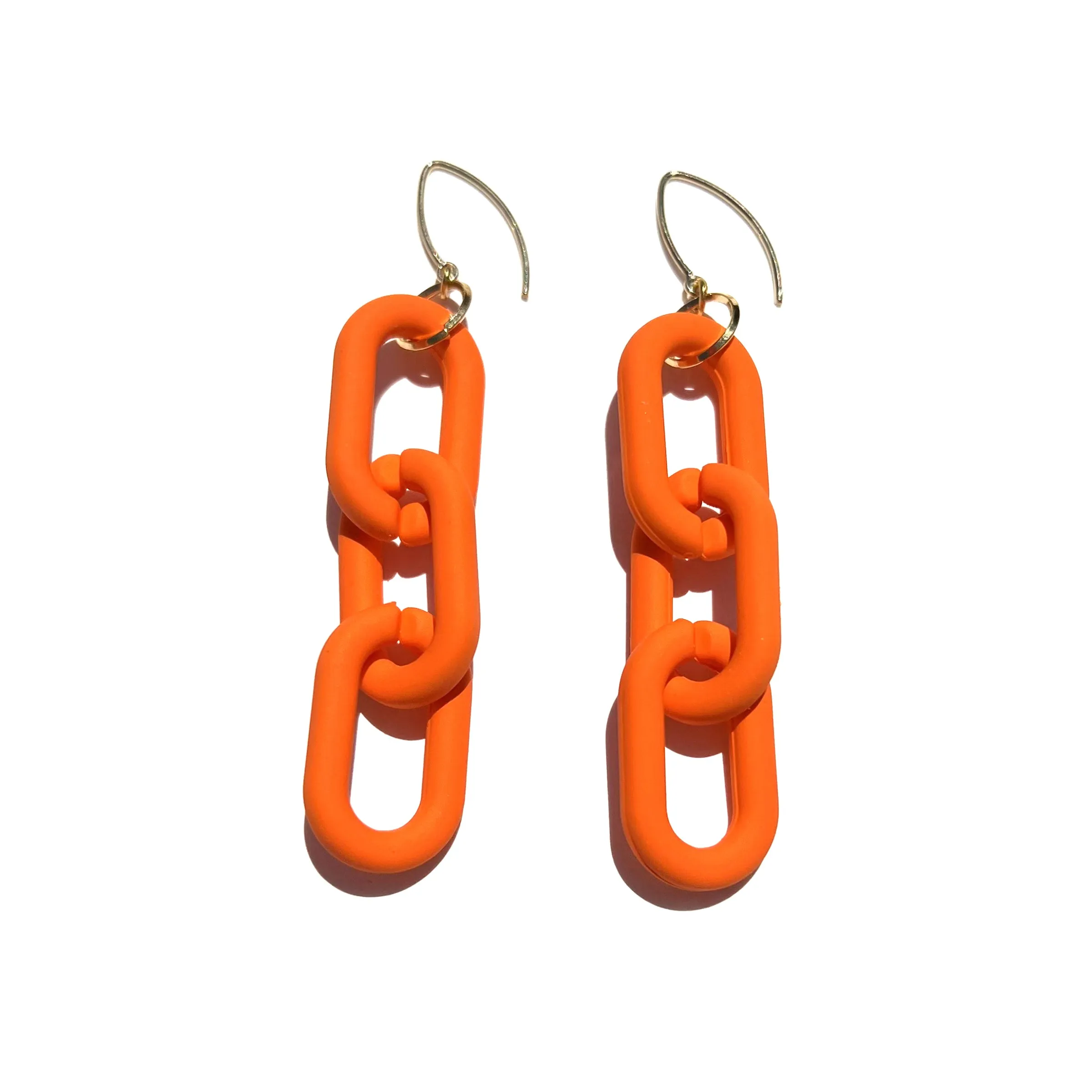 MPR x IMAGINARIUM: Mylar Balloon Chain Short Link Hooks in Velvet Matte Orange