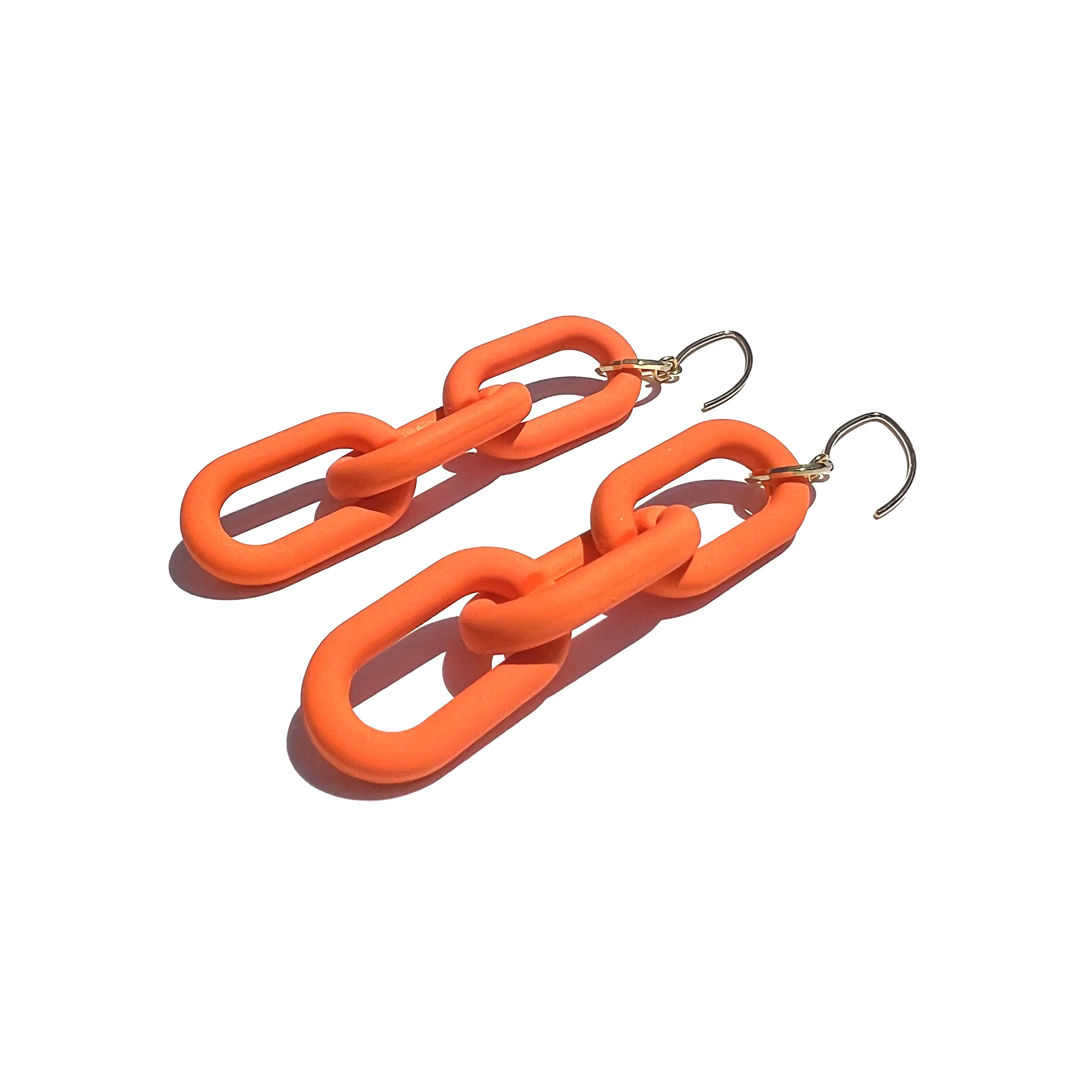 MPR x IMAGINARIUM: Mylar Balloon Chain Short Link Hooks in Velvet Matte Orange