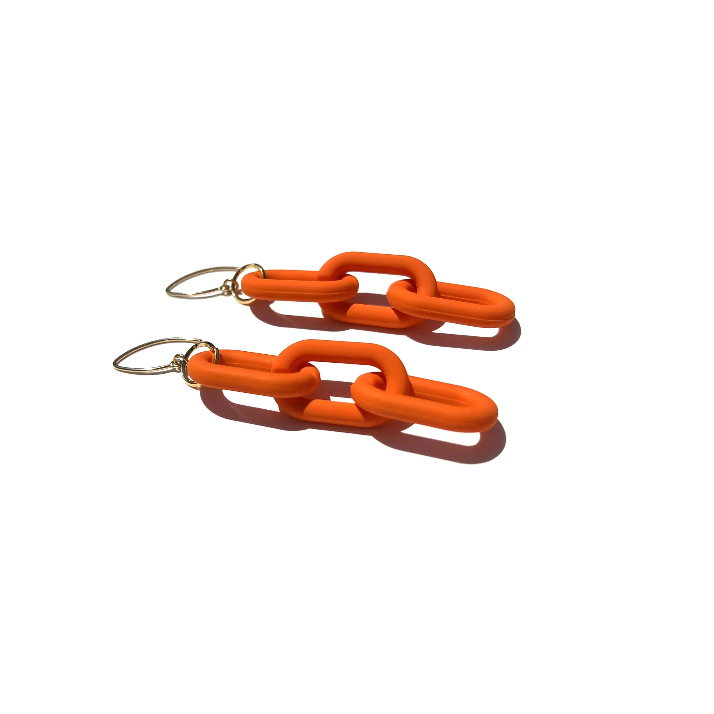 MPR x IMAGINARIUM: Mylar Balloon Chain Short Link Hooks in Velvet Matte Orange