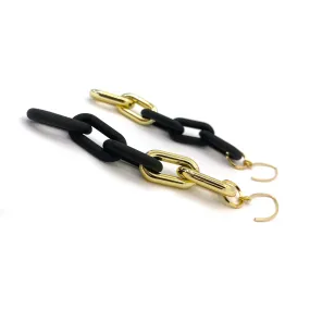 MPR x THE IMAGINARIUM: Black Gold Small Chain Links with Gold Hooks