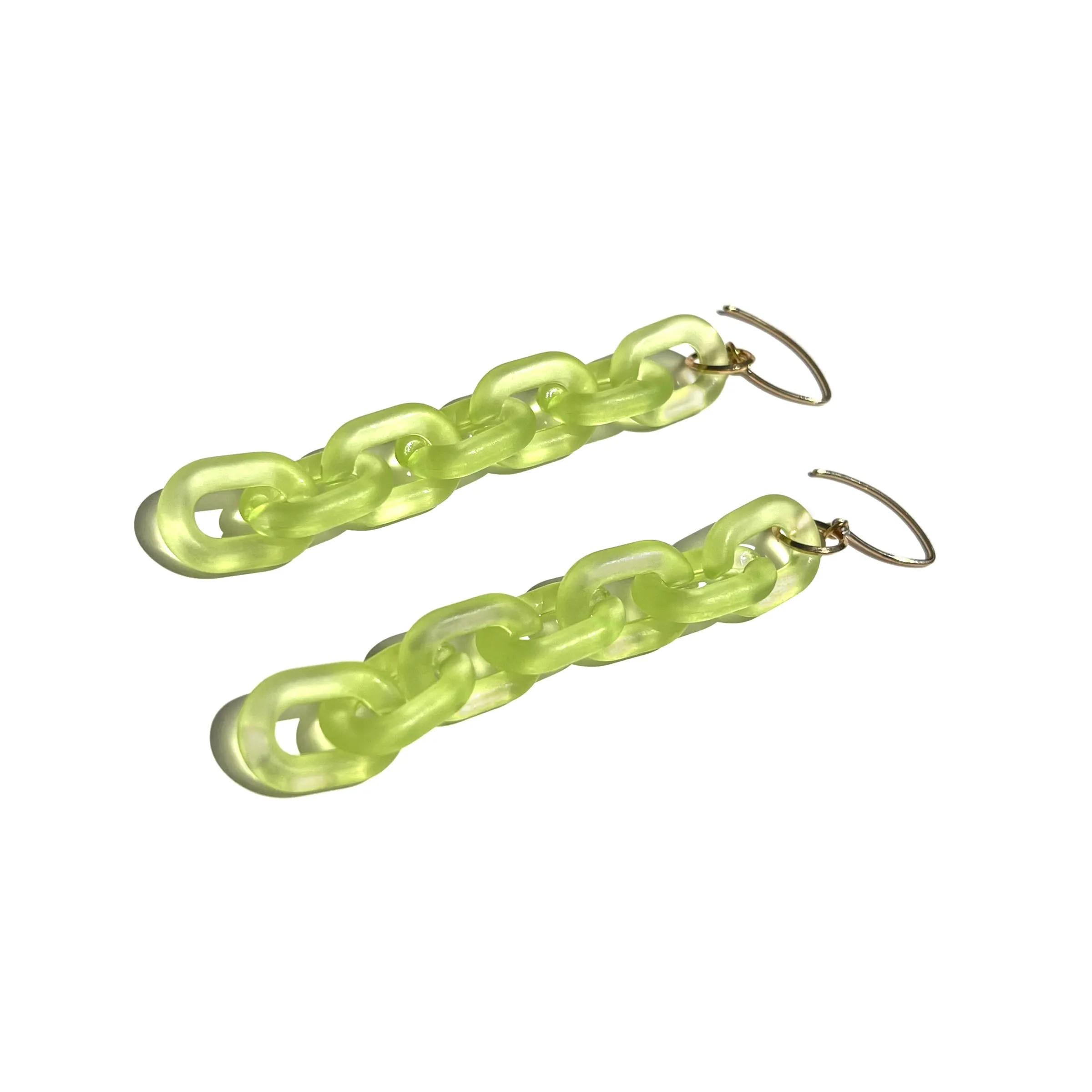 MPR x THE IMAGINARIUM: Bubble Mini Oval Smoky Lime Earrings